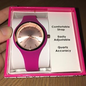 Pink Rubber Watch